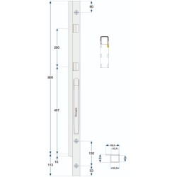 Kinne K20 800 / right front axle
