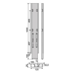 Kinne K20 1000 side hinge