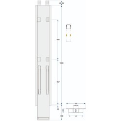 Kinne K20 1000 top galvanized side plate