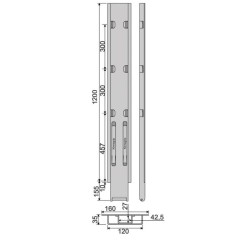 Kinne K20 1200 side plate