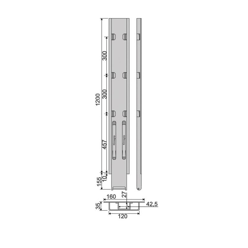 Kinne K20 1200 side plate