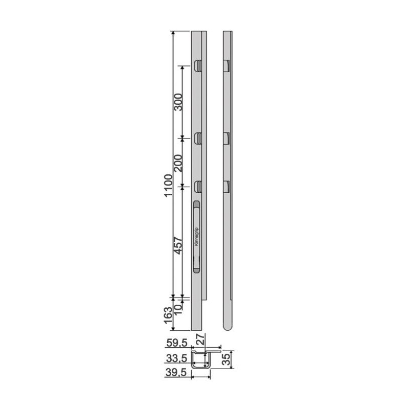 Kinne K20 1200 / left front hinge