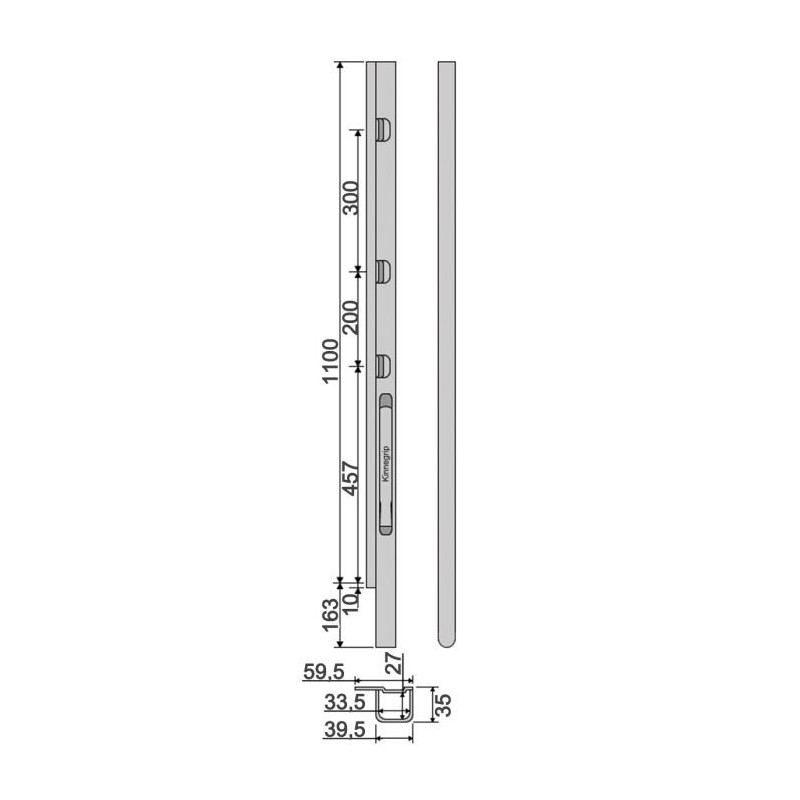 Front axle Kinne K20 1200 / better