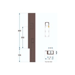 Kinnegrip K5-400 / right front hinge