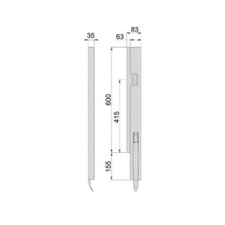 Kinnegrip K5-600 / right front hinge