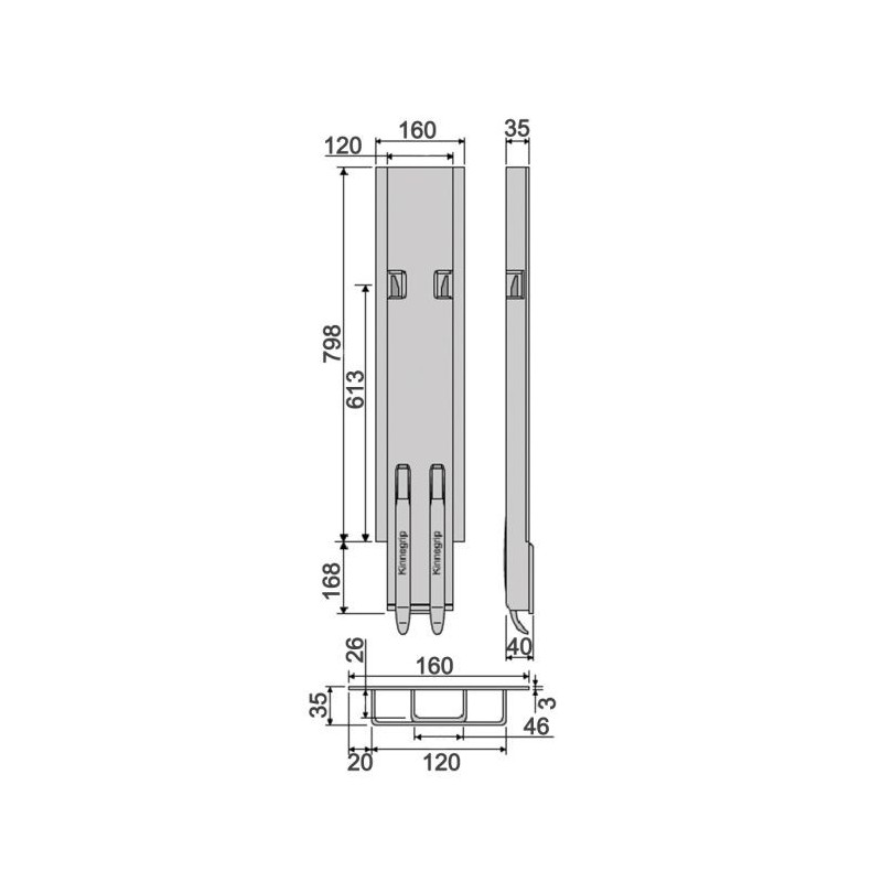 Боковой хват Kinnegrip K5-800