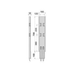 Lateral hinge Kinnegrip K5-800/2
