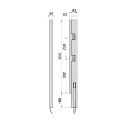 Front hinge Kinneg K5-800/2/right