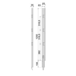 Kinnegrip K5-1200 / left front stem