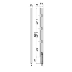 Kinnegrip K5-1200 / правый передний шток