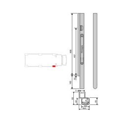 Front pillar Kinne K20 alu 600 / better