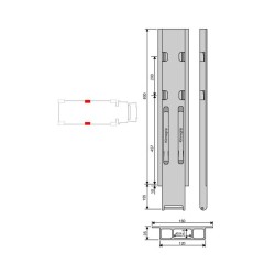 Kinne K20 alu 800/2 side plate