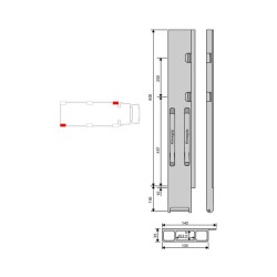 Rear pillar Kinne K20 alu 800 / better