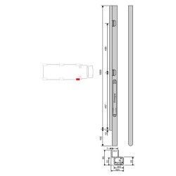 Front hinge Kinne K20 alu 1000 / better