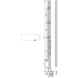 Kinne K20 alu 1200 / right front comb