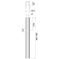 Otsaprofiil puhvetkapile 400 / parem- veoauto varuosad- Nordparts