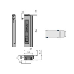 Kinnegrip T50 300 mm / left