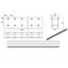 Rod and mounting box / 2497 mm