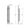 End cap for track type 3008 / 3009