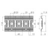 Combi crawler 3009 / 3 mm, horizontal