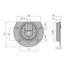 Fixing ring D-80 / recessed