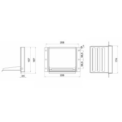 Dismountable degree / recessed SS