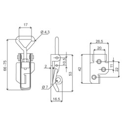 Adjustable fixing 91 ZP