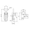 Adjustable fixing 91 ZP