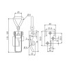 Adjustable fixing 105 ZP