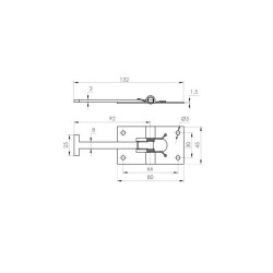 Door holder L92 SS
