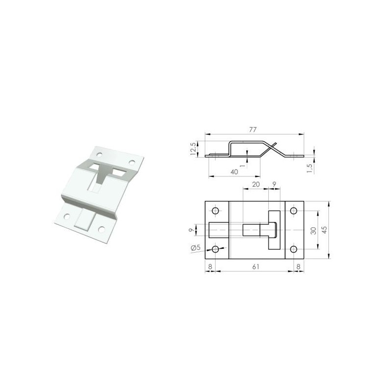 Kinniti 25304 vastuplaat