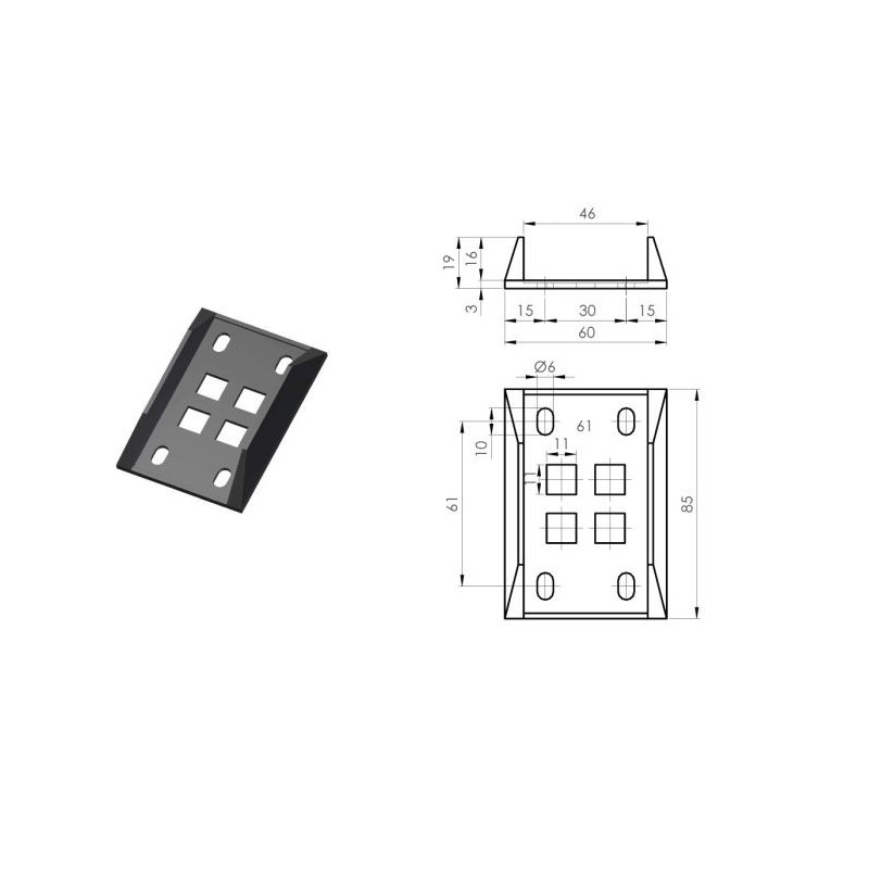 Kinniti 25304 vastuplaat