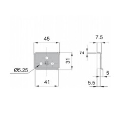 P/L plate for PU door line