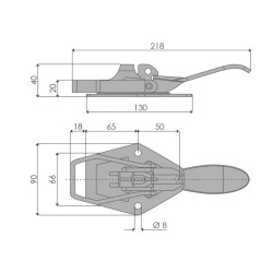 Over-centre lock 120 S