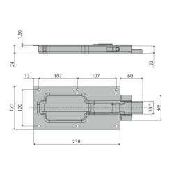 ZP mortise lock Secur 685-1