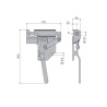 Combined lock 132 V / left