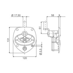 Composite door lock / integral bolts