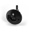 Door lock black T-handle