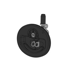 Door lock black T-handle