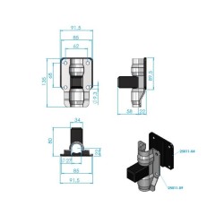 Control plate with rubber