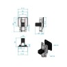 Control plate with rubber