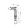 Knob for locking handle L - SS