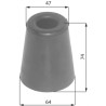 P/L kumipuskuri 65x75mm