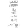 P / L Door lock set 16 mm / Zn