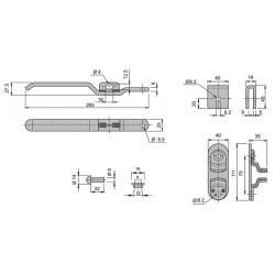 P/L courtyard set 16 mm / Zn