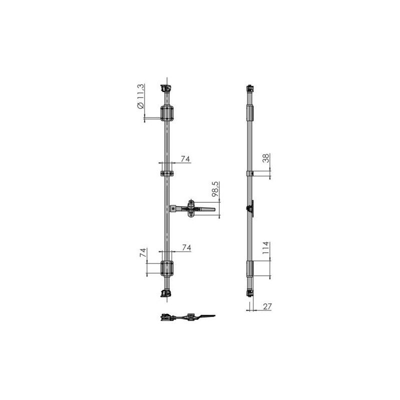 Door lock TMT-S-34 Door lock TMT-S-34