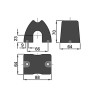 P / L Rubber buffer 22 / 27 mm