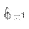 P/L washer 40x5 27 mm