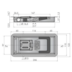 Door lock TMT-R-16 Mini