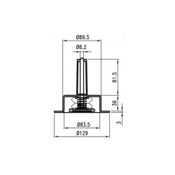 Internal door lock opening device